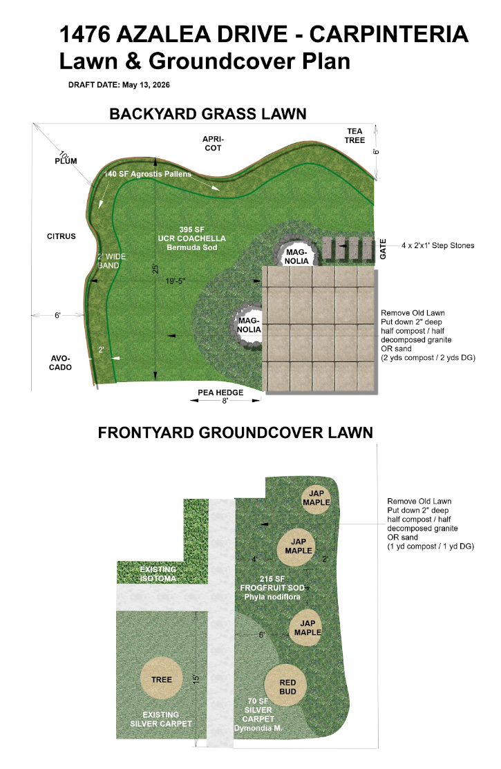 Custom Sod Order 2 - Azalea Drive