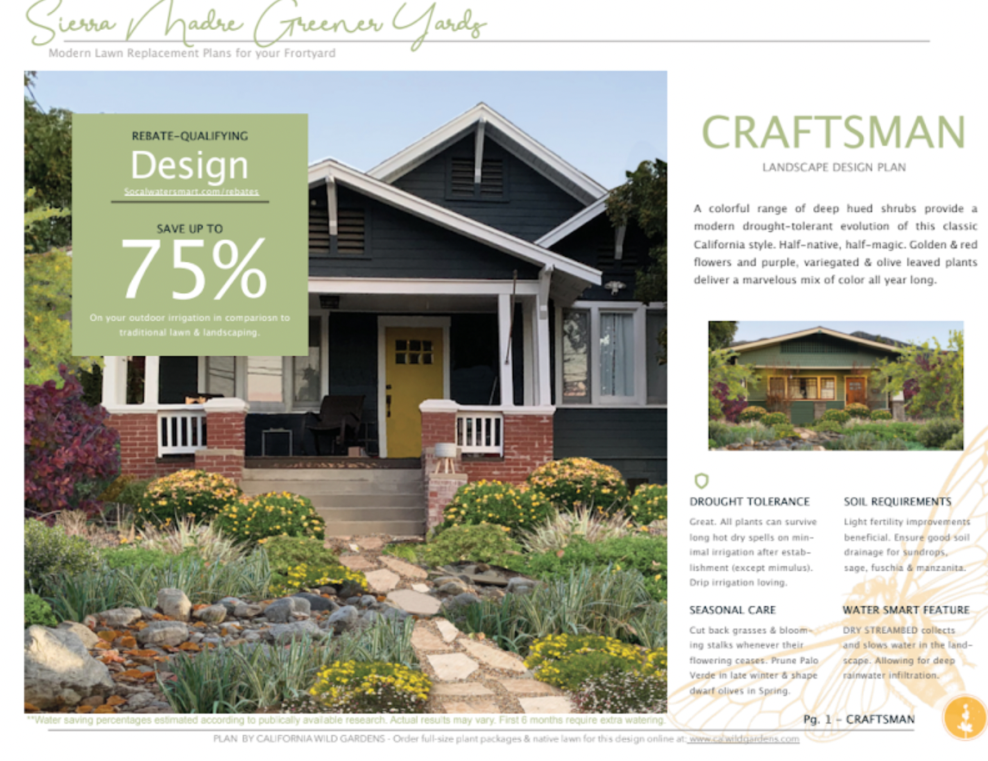 Craftsman Style | Low-Water Landscaping Plant Package