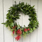 Live California Bay Laurel & Balsam Fir Wreath - 28" Ultra Fragrant Natural Holiday Decor